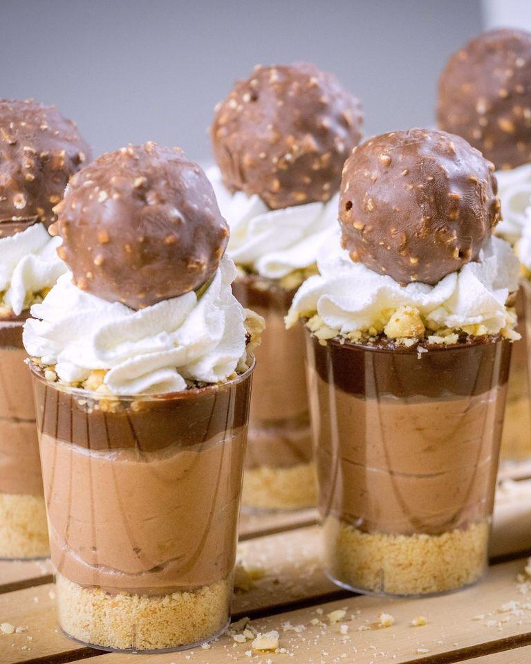 Vasitos de postre parfaits de chocolate miniatura: ¡rápidos y fáciles ...